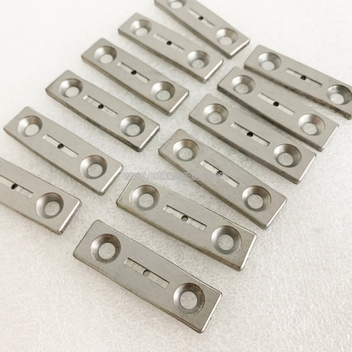 K30 Customized Tungsten Alloy Rectanglular Woodworking Blades with Fixed Hole 1