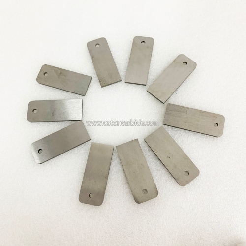 Tungsten Carbide Rectangular Plates With Shaft Holes 1