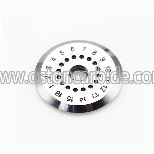 Φ20*Φ4*2mm Cemented Carbide Optical Fiber Cutting Blades Supplier