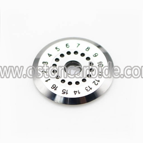 Φ20*Φ4*2mm Cemented Carbide Optical Fiber Cutting Blades Supplier