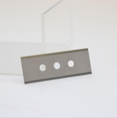 Tungsten carbide textile machine knife with 3 holes,Tungsten Carbide Industrial Razor blades