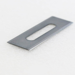 Tungsten carbide textile machine knife with 3 holes,Tungsten Carbide Industrial Razor blades