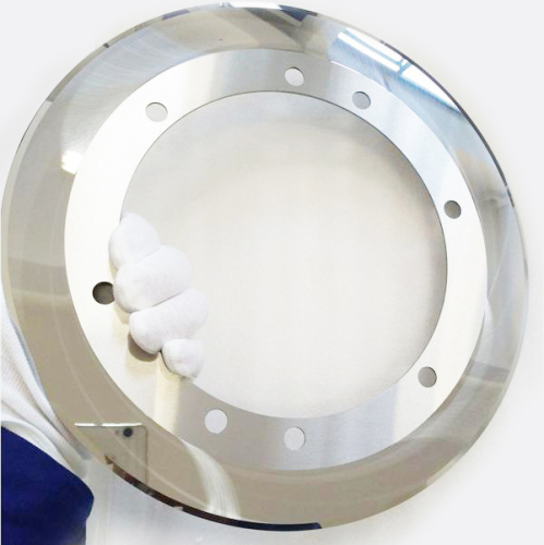 Φ270*Φ140*1.3mm Single Bevelled Tungsten Carbide Upper Slitter knife for Tissue Cutting Machine