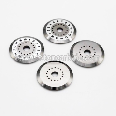 Φ20*Φ4*2mm Cemented Carbide Optical Fiber Cutting Blades Supplier