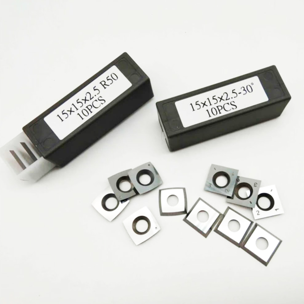 K20 Grade 15x15x2.5mm Four Sided Square Carbide Inserts for Woodworking Cutters