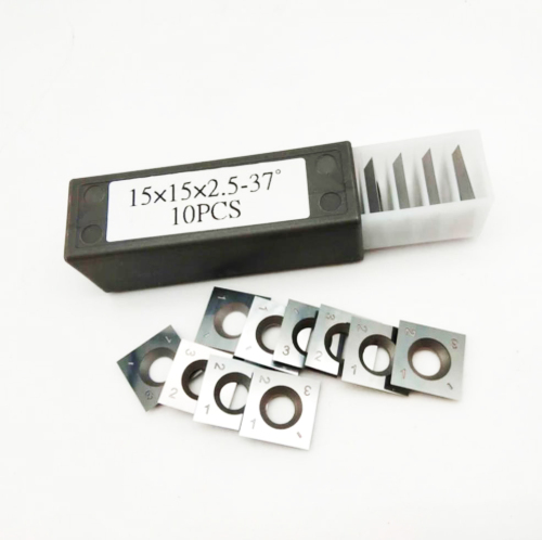 K20 Grade 15x15x2.5mm Four Sided Square Carbide Inserts for Woodworking Cutters