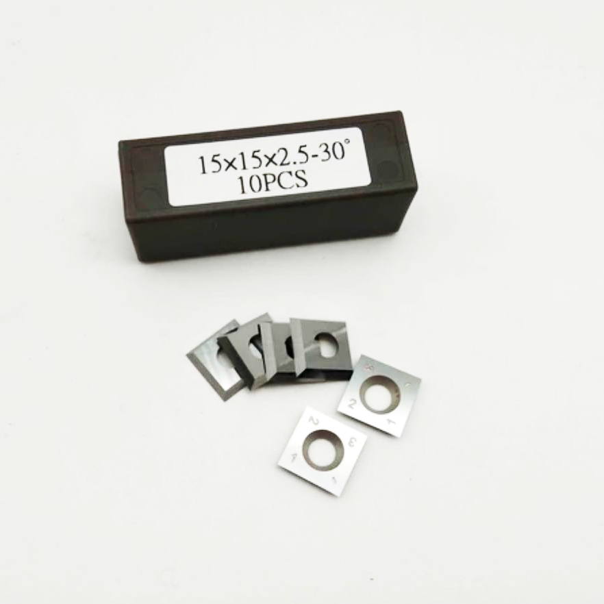 K20 Grade 15x15x2.5mm Four Sided Square Carbide Inserts for Woodworking Cutters