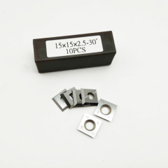 K20 Grade 15x15x2.5mm Four Sided Square Carbide Inserts for Woodworking Cutters