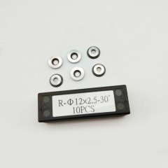 Dia12*2.5mm-30 deg Round Carbide woodworking Insert for Wood Lathe Turning tools
