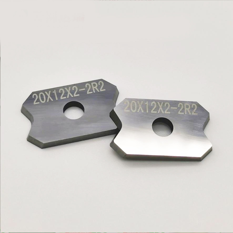 Tungsten carbide grooving and profiling inserts for edging machine