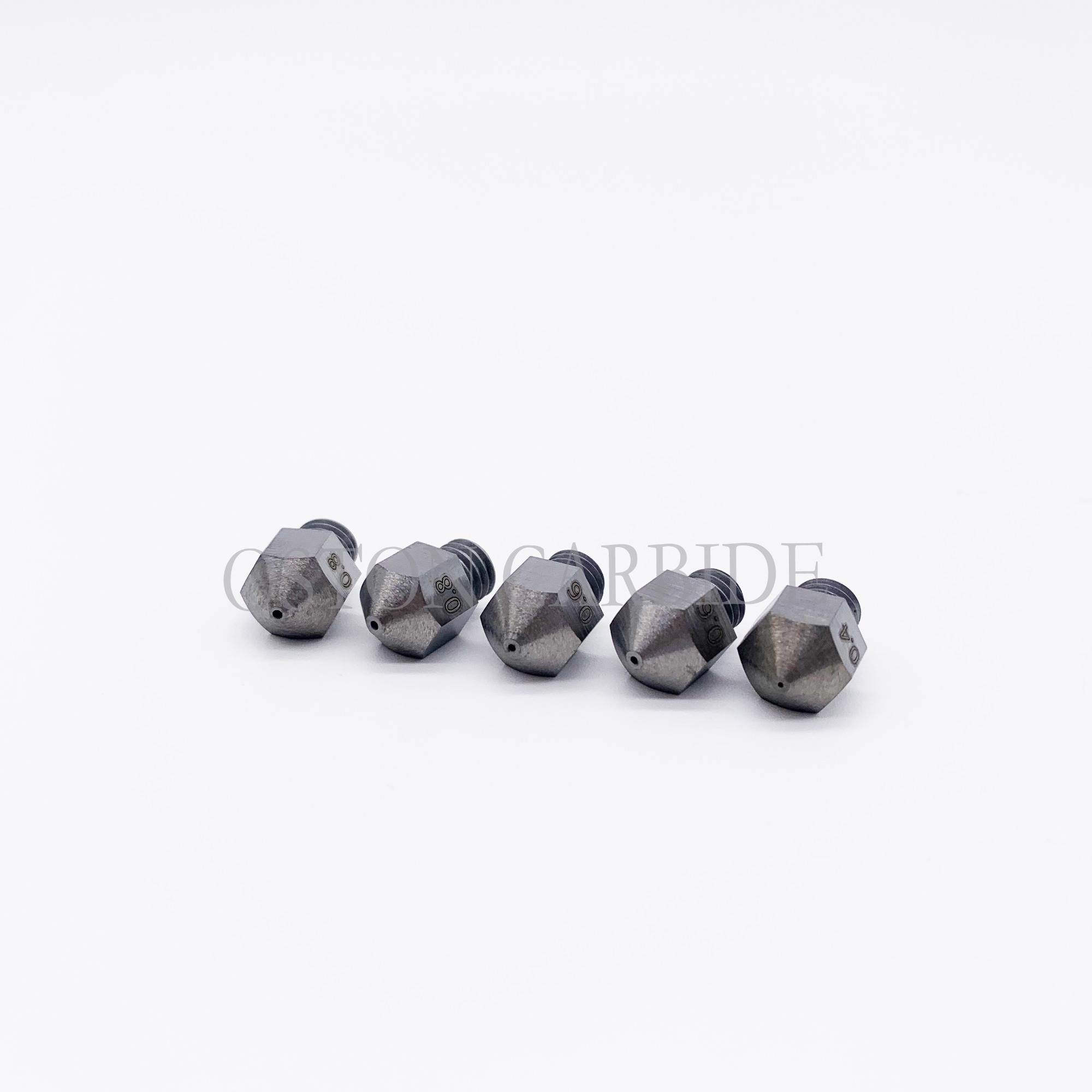 Cemented Carbide spraying nozzles MK8 Tungsten Alloy 3D Printer Nozzle Orifice 0.4/0.6/0.8mm