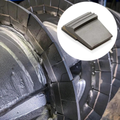 Tungsten Carbide Replacement Tiles on Decanter Centrifuge Scroll