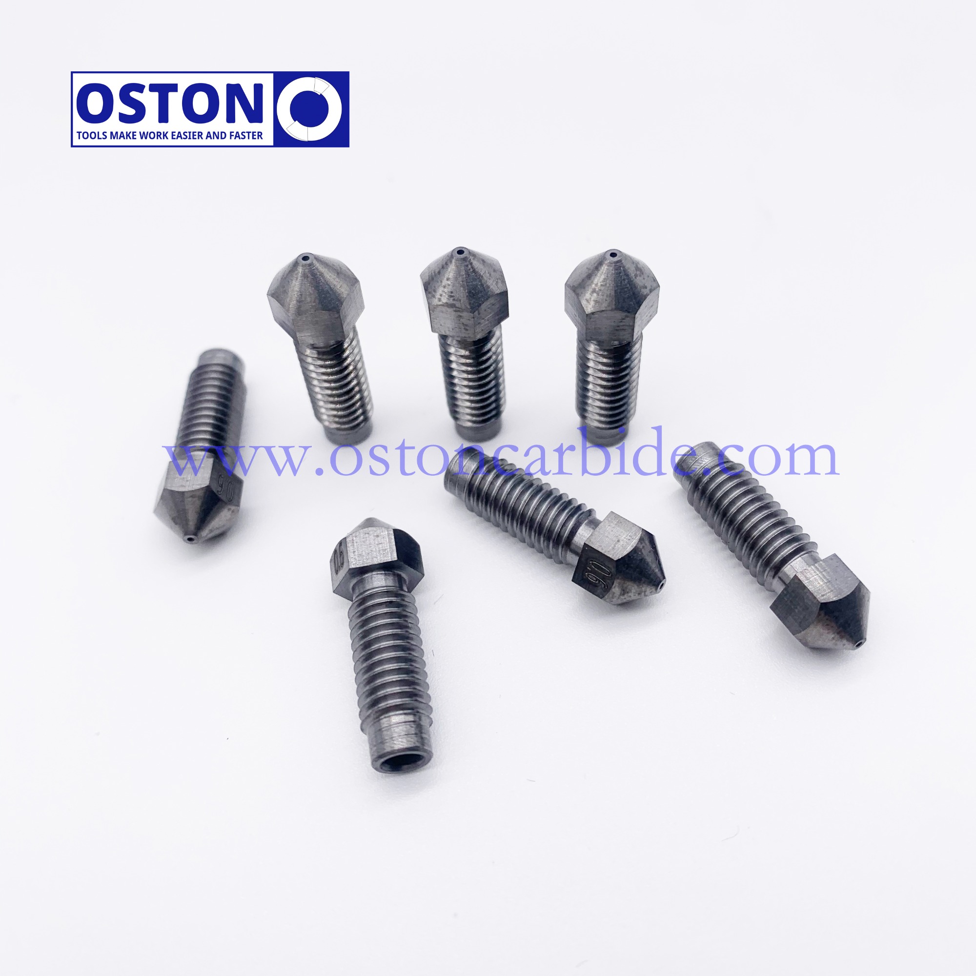 Customized Unibody Tungsten Carbide 3D Nozzles with Tic Coating According To Client's Drawing