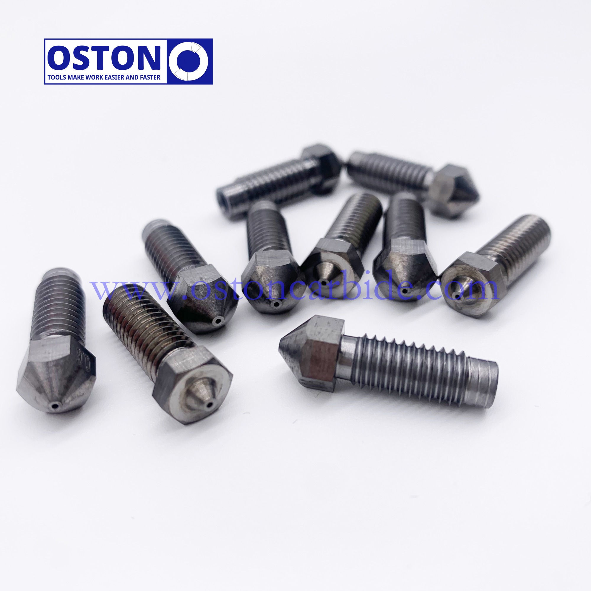Customized Unibody Tungsten Carbide 3D Nozzles with Tic Coating According To Client's Drawing