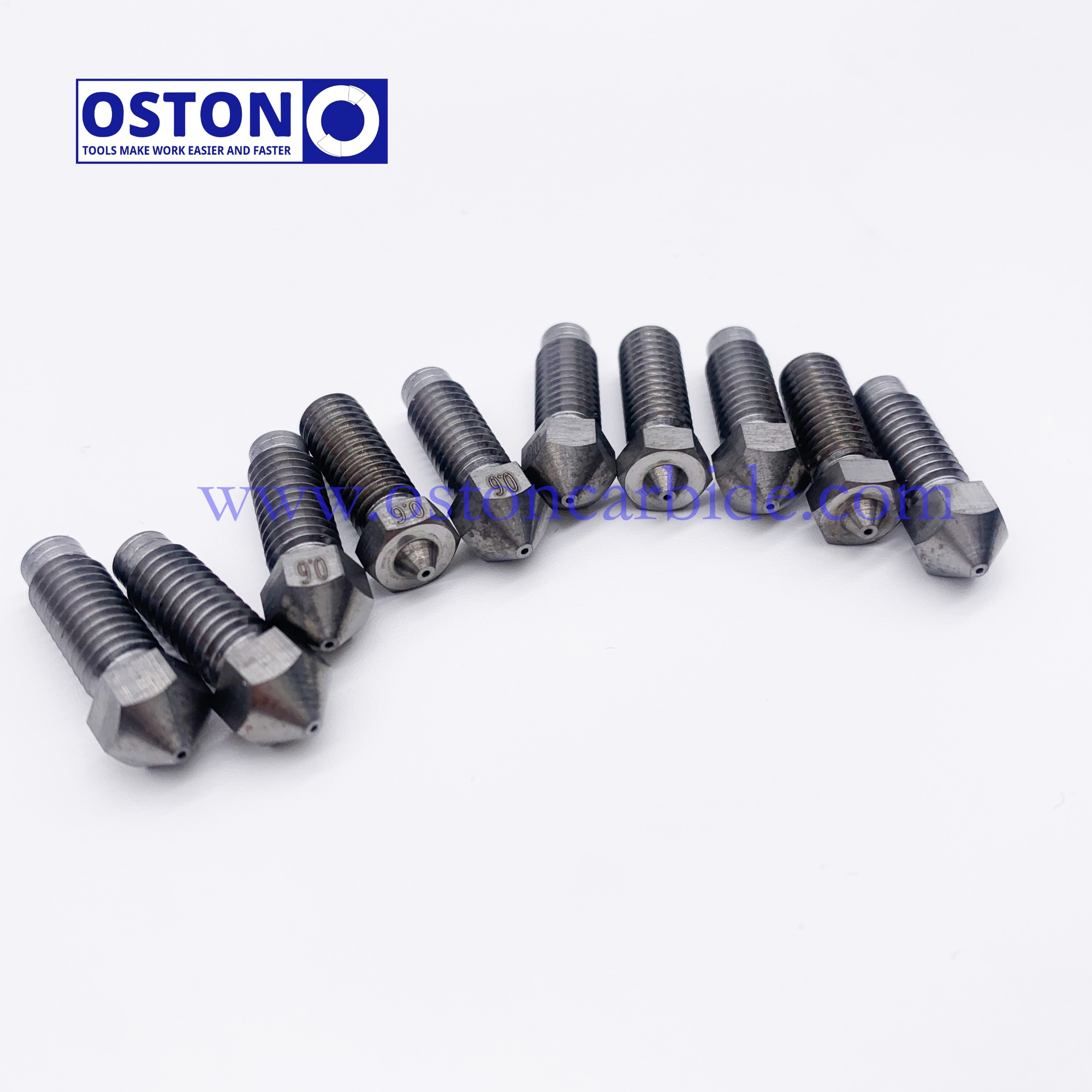 Customized Unibody Tungsten Carbide 3D Nozzles with Tic Coating According To Client's Drawing