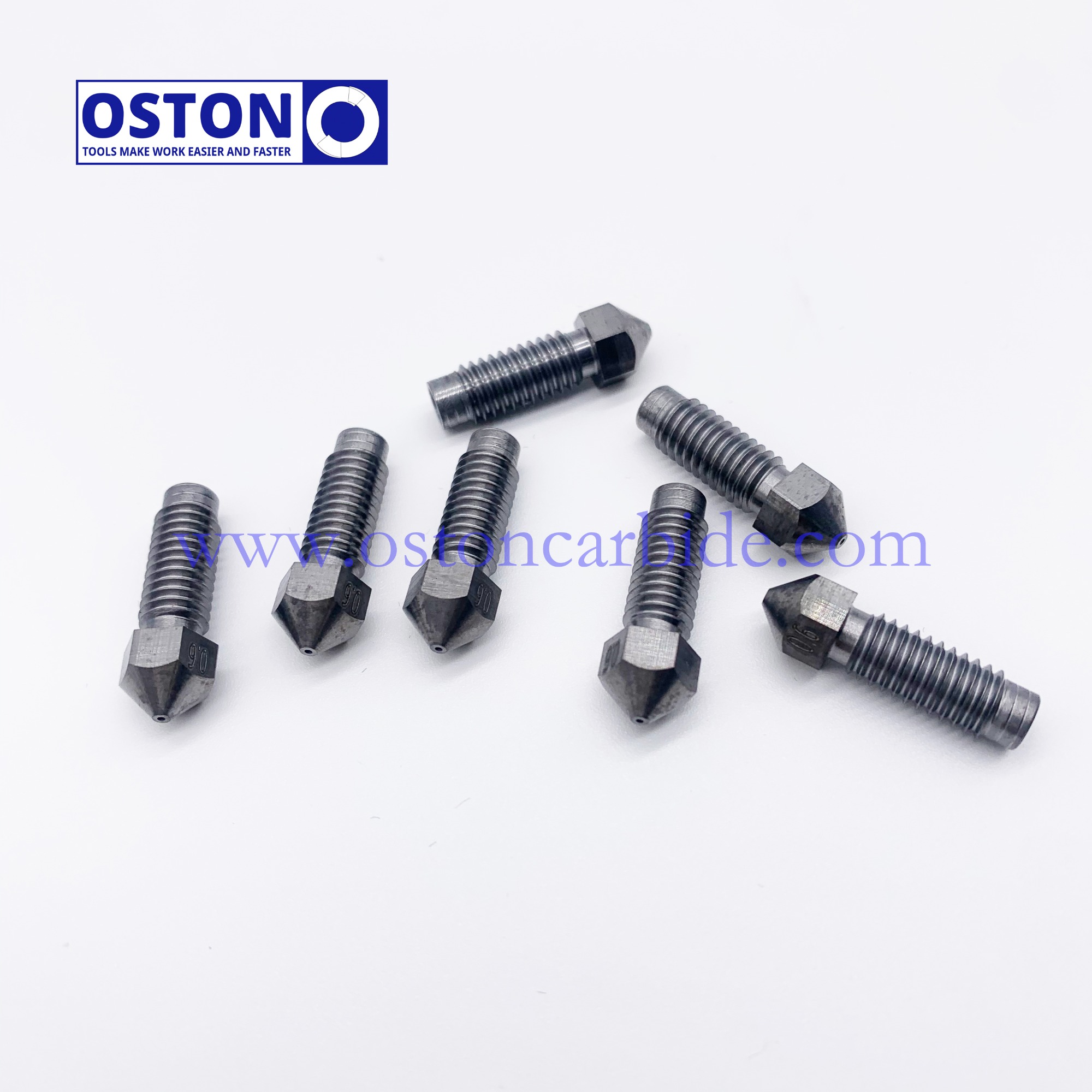 Customized Unibody Tungsten Carbide 3D Nozzles with Tic Coating According To Client's Drawing