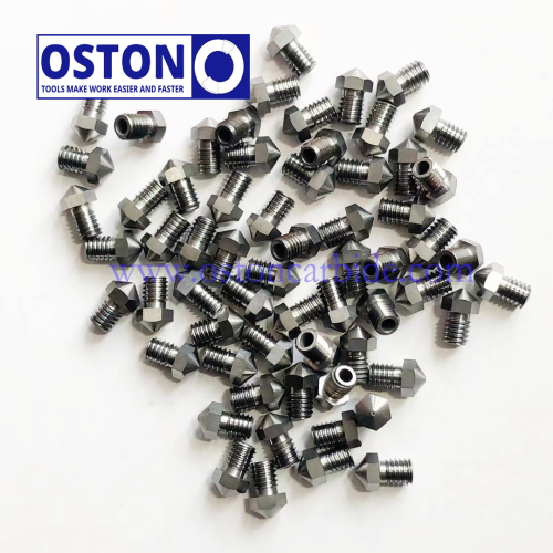 Factory Supplying Full Orifice Dimension Tungsten Carbide Extruder Nozzle for 3D Printer