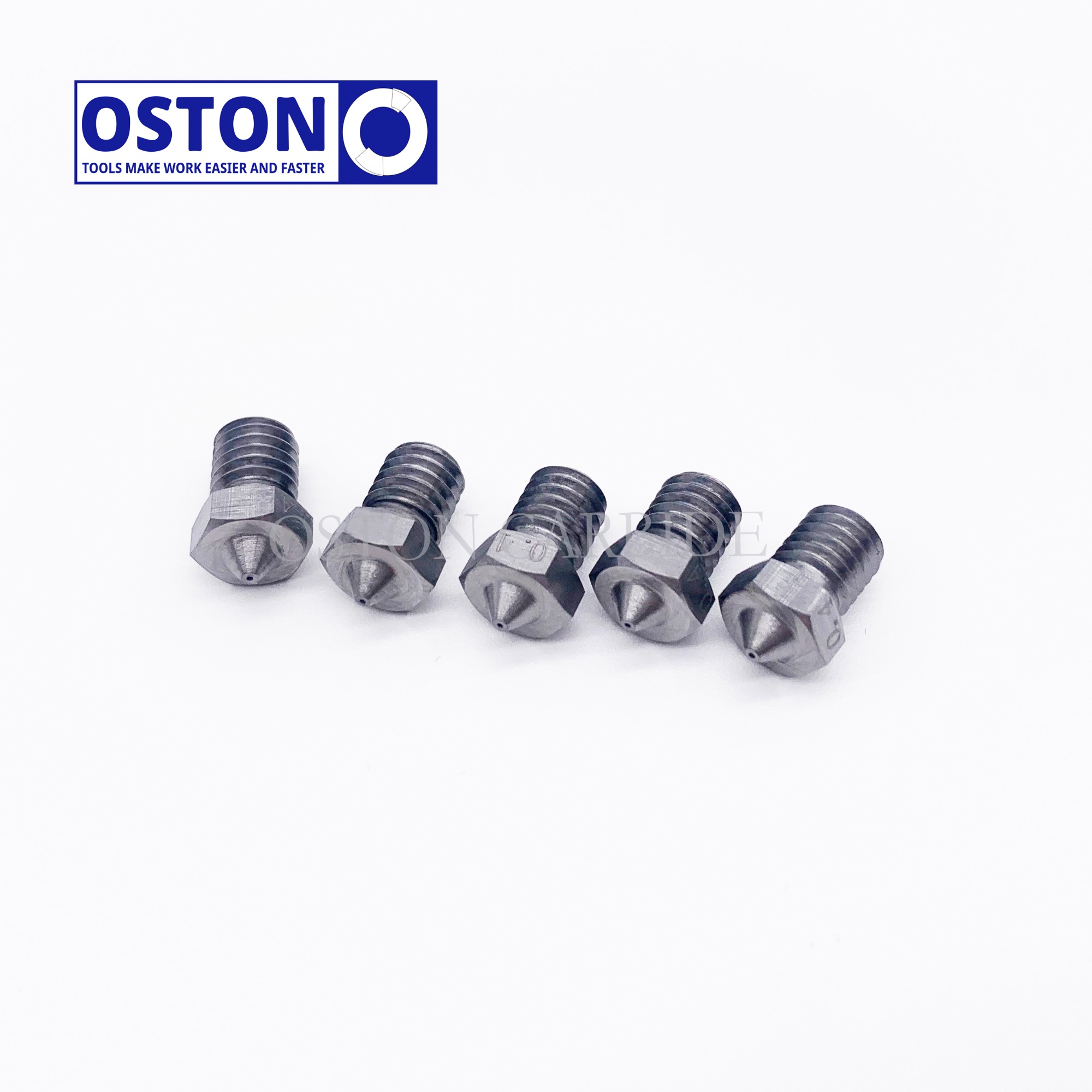 0.4mm Diameter Tungsten Carbide 3D Printer V6 Extruder Nozzle with stock in warehouse