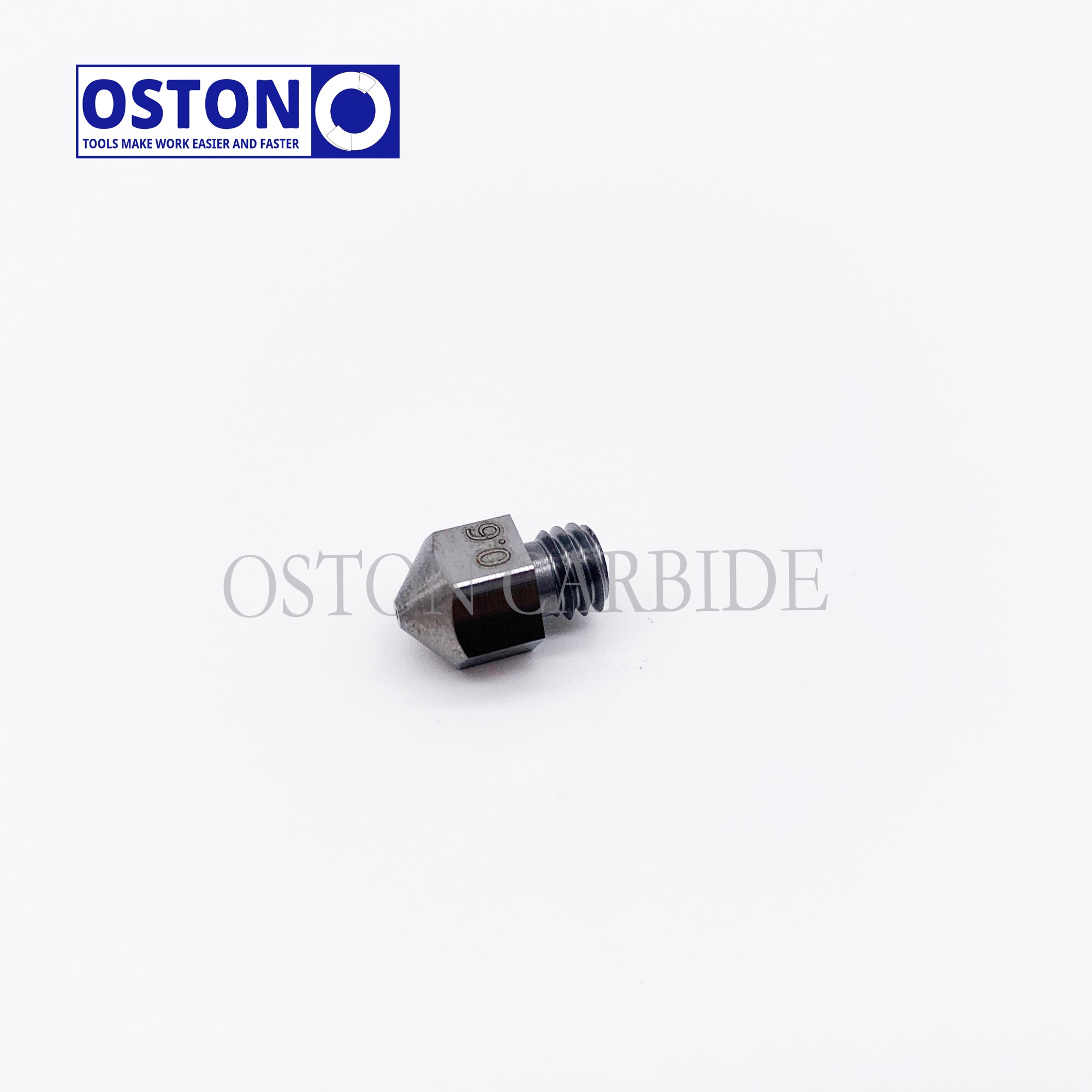 Tungsten 3D Printer MK8 Extruder Nozzle, 0.4/0.6/0.8mm Orifice Diameter