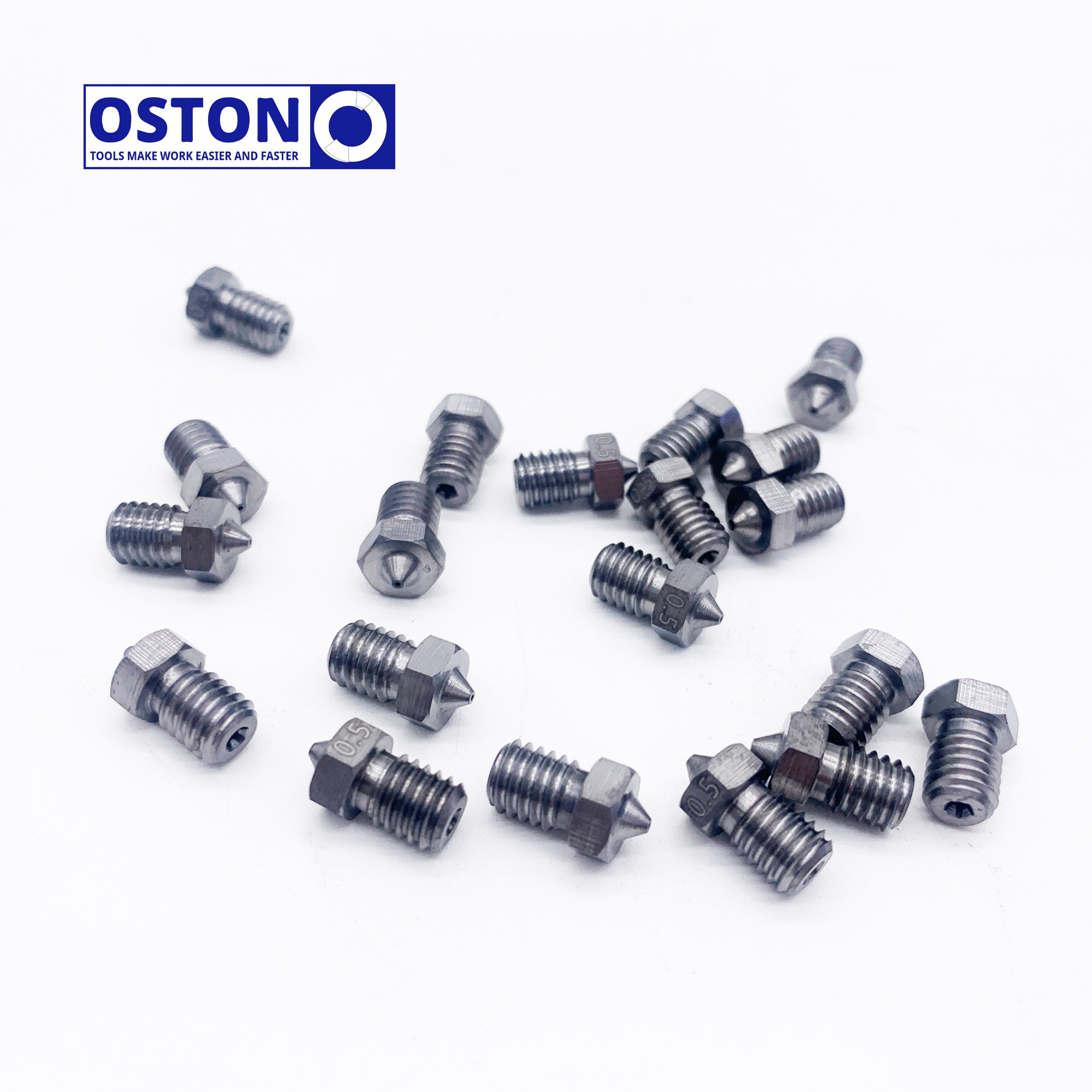 Non-Clogging and Burr Free Tungsten Alloy 3D V6 Nozzle for CR10/Ender 3/Anycubic i3 Mega/Prusa i3