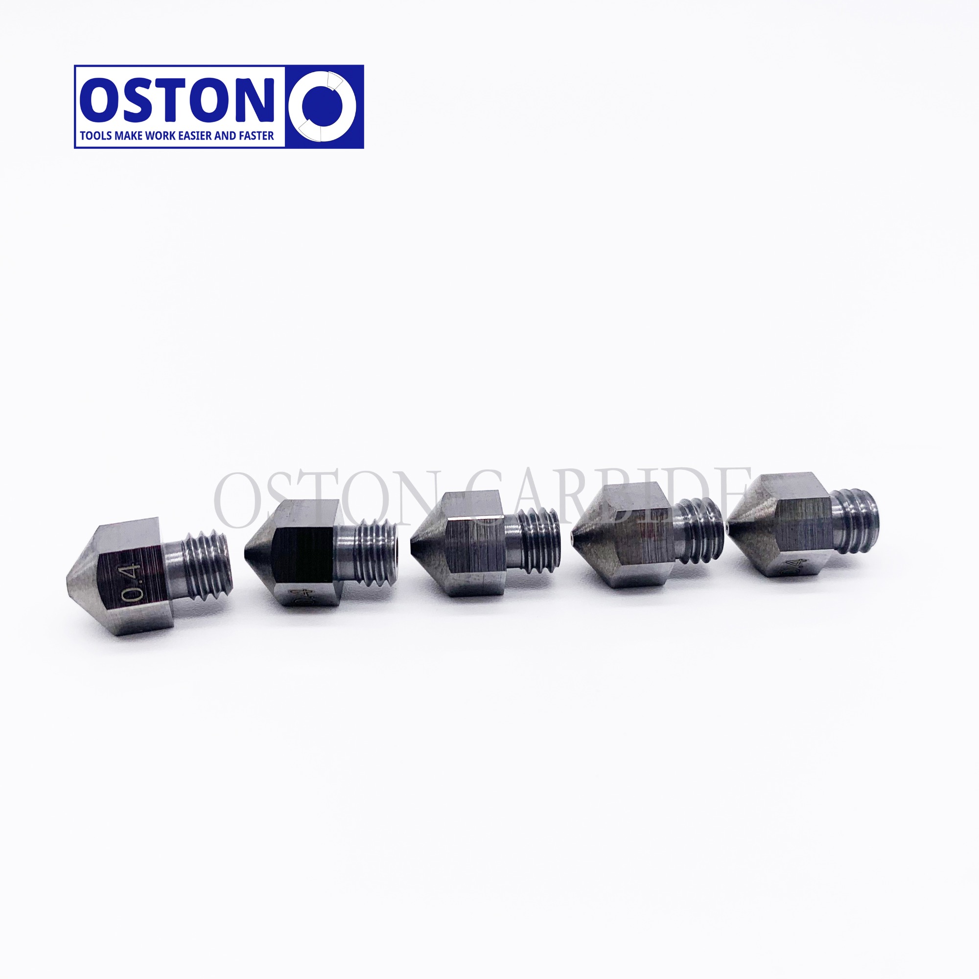 Factory Supplying Full Orifice Dimension Tungsten Carbide Extruder Nozzle for 3D Printer
