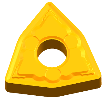 WNMG060408 Carbide Inserts Lathe Cutter Colorful Coating Turning Insert For Aluminum