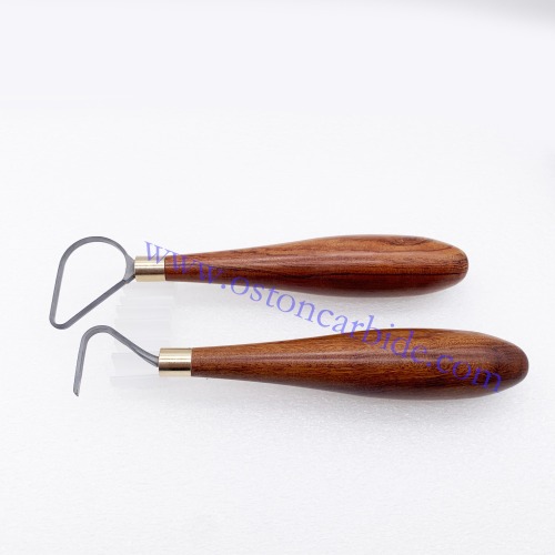 Pear/Hook Shape Tungsten Carbide Loop Style Pottery Carving Tools