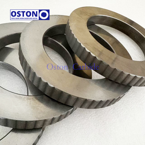 G20/G30 Grade D128*d84*15mm Tungsten Carbide Wire Transport Rolls With Teeth
