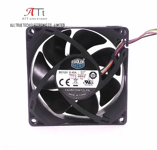 High-performance Silent Cooling Fan A8025-45RB-4RP-F1 for PC and Electronics Fan 80x25mm 4W FA08025M12LPA