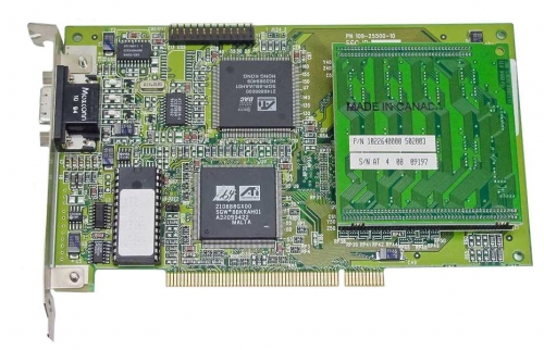 109-25500-10 ATI Mach 64 8MB PCI Video Graphics Card