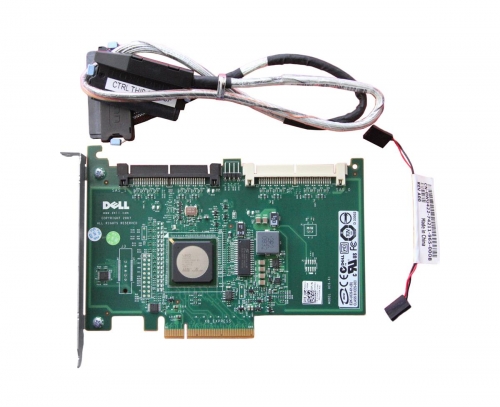 JW063 Dell SAS 6/iR SAS 3Gbps PCI Express 1.0 RAID Controller Card for PowerEdge R200, R300, T100, T105, T110, T300 Servers