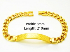 HY Wholesale Gold Bracelets of Stainless Steel 316L-HY08B0136