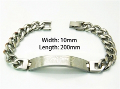 HY Wholesale Steel Color Bracelets of Stainless Steel 316L-HY08B0137