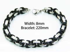 HY Wholesale Black Bracelets of Stainless Steel 316L-HY08B0306