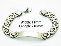 HY Wholesale Steel Color Bracelets of Stainless Steel 316L-HY08B0212