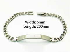HY Wholesale Steel Color Bracelets of Stainless Steel 316L-HY08B0133