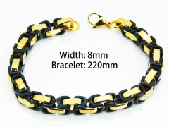 HY Wholesale Black Bracelets of Stainless Steel 316L-HY08B0307