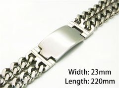 HY Wholesale Steel Color Bracelets of Stainless Steel 316L-HY08B0147