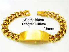 HY Wholesale Gold Bracelets of Stainless Steel 316L-HY08B0138
