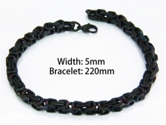 HY Wholesale Black Bracelets of Stainless Steel 316L-HY08B0300