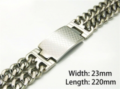 HY Wholesale Steel Color Bracelets of Stainless Steel 316L-HY08B0150