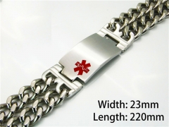 HY Wholesale Steel Color Bracelets of Stainless Steel 316L-HY08B0153