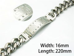 HY Wholesale Steel Color Bracelets of Stainless Steel 316L-HY08B0164