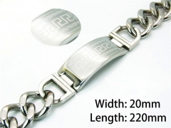 HY Wholesale Steel Color Bracelets of Stainless Steel 316L-HY08B0158