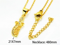 HY Wholesale Popular Crystal Zircon Necklaces (Other Style)-HY54N0140LL