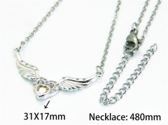 HY Wholesale Popular Crystal Zircon Necklaces (Love Style)-HY54N0111MB