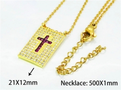 HY Wholesale Popular Crystal Zircon Necklaces (Religion Style)-HY54N0087HHD