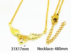 HY Wholesale Popular Crystal Zircon Necklaces (Love Style)-HY54N0112ML