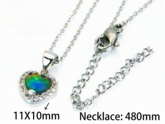 HY Wholesale Popular Crystal Zircon Necklaces (Love Style)-HY54N0109OL