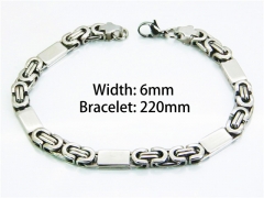 HY Wholesale Steel Color Bracelets of Stainless Steel 316L--HY08B0353